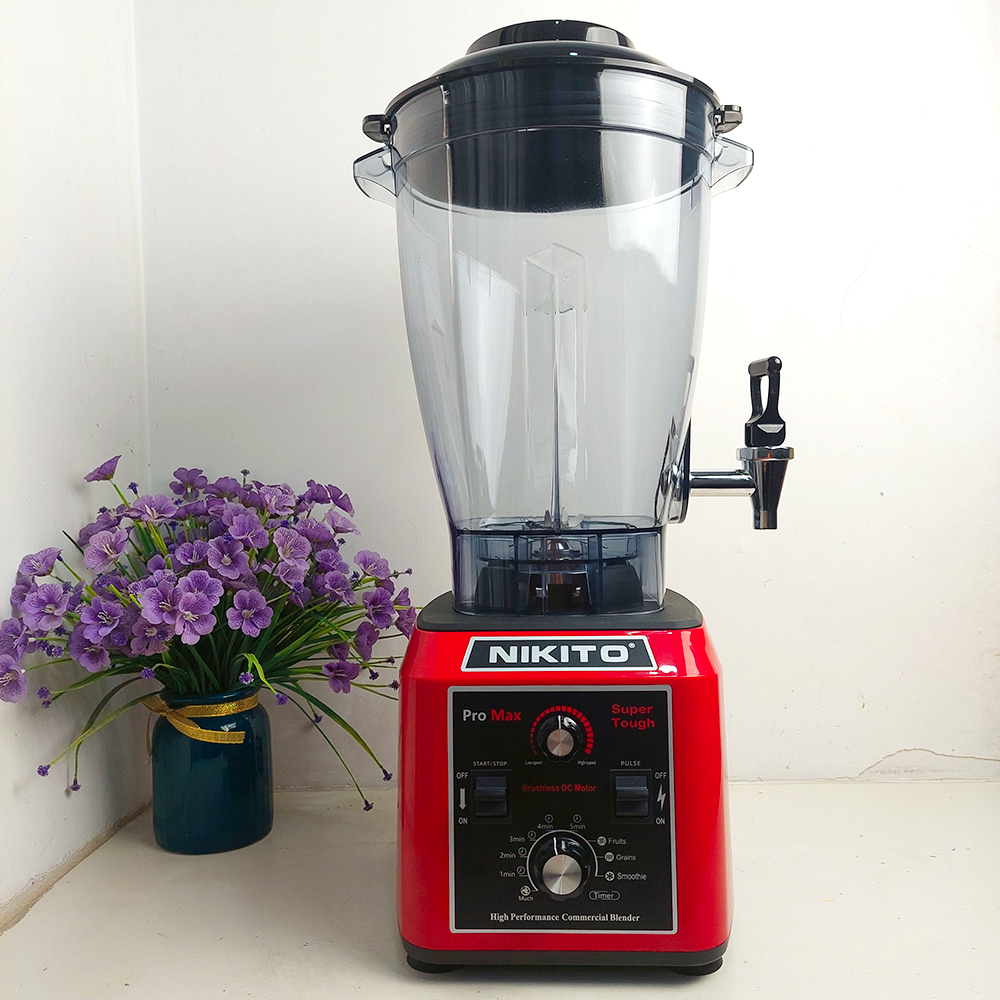 [HẸN GIỜ] Máy Xay Sinh Tố Công Nghiệp Không Chổi Than NIKITO-PRO Max 5500W.Siêu Bền,Xay Sữa Hạt,Nước Sốt Chấm,Xay Cháo