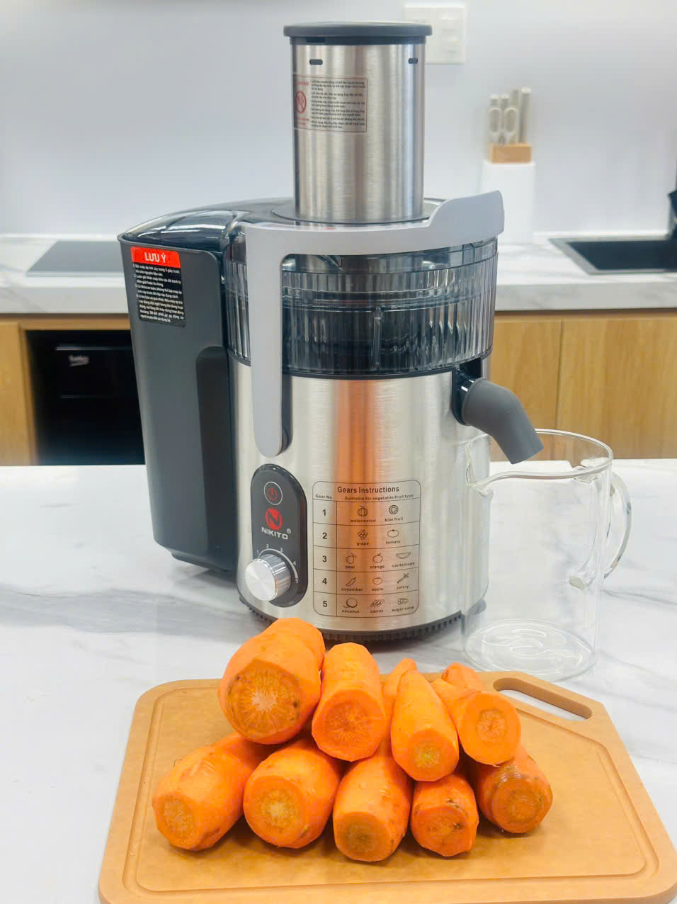 Máy ép trái cây nhanh NIKITO công suất 1800W ép đa năng hoa quả trái cây BH 24 Tháng Máy ép hoa quả, rau củ, siêu khỏe