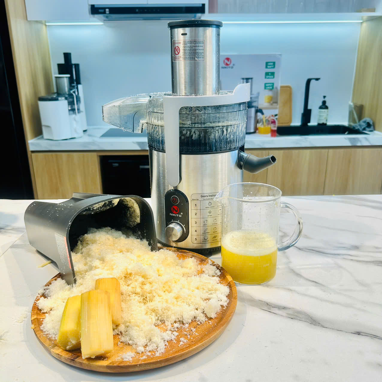 Máy ép trái cây nhanh NIKITO công suất 1800W ép đa năng hoa quả trái cây BH 24 Tháng Máy ép hoa quả, rau củ, siêu khỏe