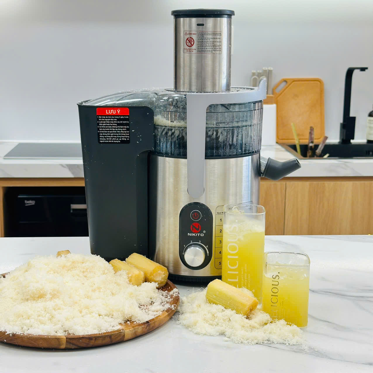 Máy ép trái cây nhanh NIKITO công suất 1800W ép đa năng hoa quả trái cây BH 24 Tháng Máy ép hoa quả, rau củ, siêu khỏe