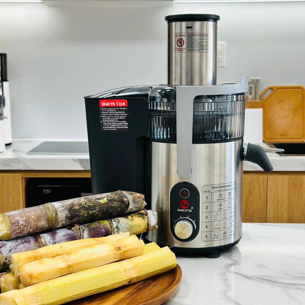 Máy ép trái cây nhanh NIKITO công suất 1800W ép đa năng hoa quả trái cây BH 24 Tháng Máy ép hoa quả, rau củ, siêu khỏe