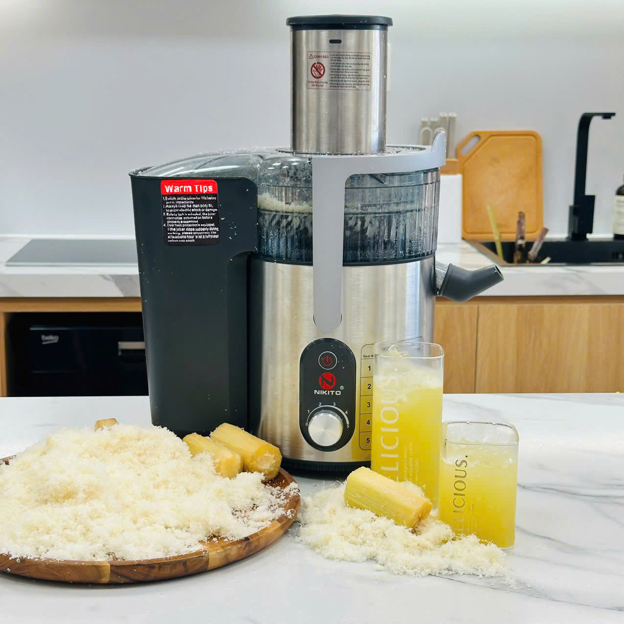 Máy ép trái cây nhanh NIKITO công suất 1800W ép đa năng hoa quả trái cây BH 24 Tháng Máy ép hoa quả, rau củ, siêu khỏe