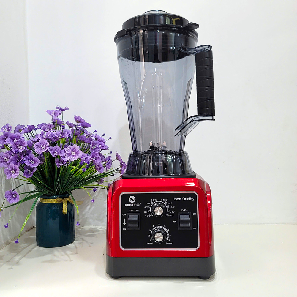 [HẸN GIỜ] Máy Xay Sinh Tố Công Nghiệp NIKITO 5000W BH 24 Tháng Xay Thịt Cá Rau Củ Quả,Sữa Hạt Sinh Tố Ngũ Cốc Đồ Khô xay