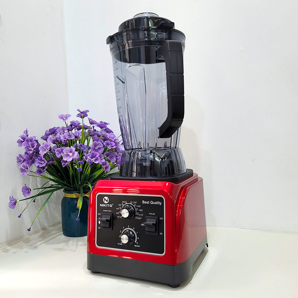[HẸN GIỜ] Máy Xay Sinh Tố Công Nghiệp NIKITO 5000W BH 24 Tháng Xay Thịt Cá Rau Củ Quả,Sữa Hạt Sinh Tố Ngũ Cốc Đồ Khô xay
