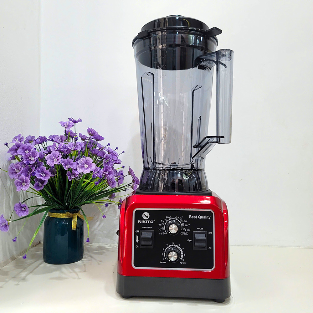 [HẸN GIỜ] Máy Xay Sinh Tố Công Nghiệp NIKITO 5000W BH 24 Tháng Xay Thịt Cá Rau Củ Quả,Sữa Hạt Sinh Tố Ngũ Cốc Đồ Khô xay