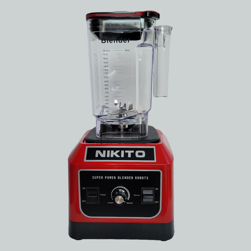 Máy Xay Sinh Tố Công Nghiệp NIKITO 5500W Nhật Bản Cối 2L Xay Rau Má,Tôm,Cua Cá, Nước Sốt,Sinh Tố Đá Xay,Bảo Hành 2 Năm