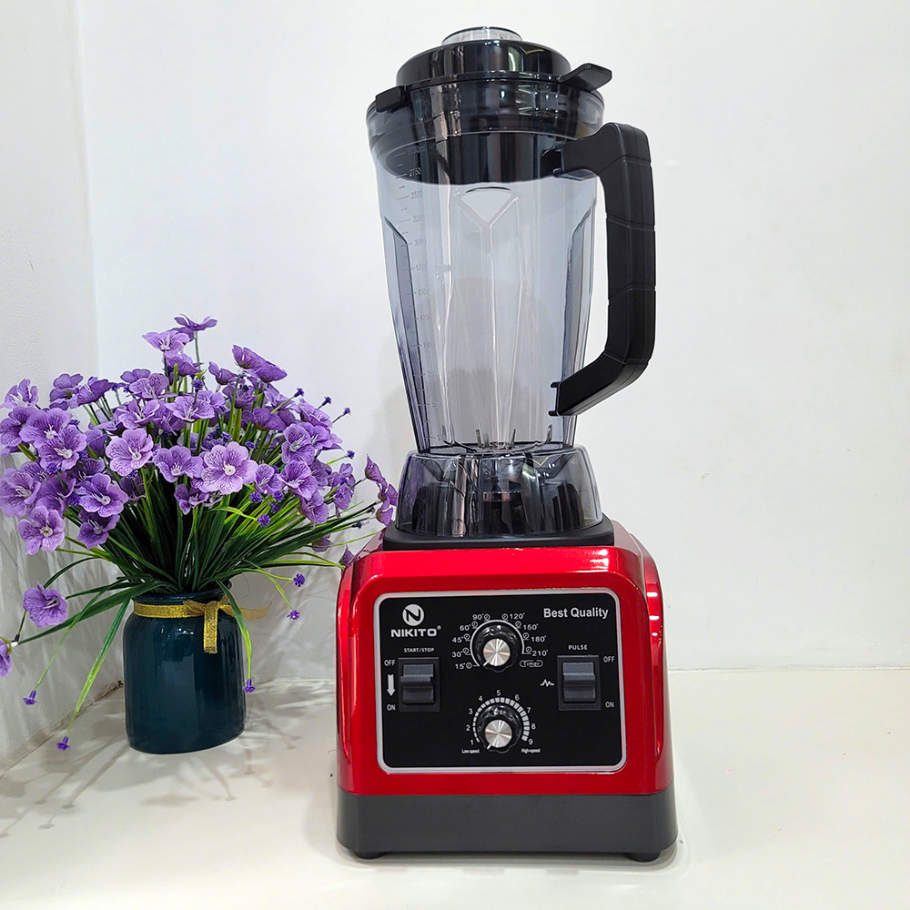 [HẸN GIỜ] Máy Xay Sinh Tố Công Nghiệp NIKITO 5000W BH 24 Tháng Xay Thịt Cá Rau Củ Quả,Sữa Hạt Sinh Tố Ngũ Cốc Đồ Khô xay