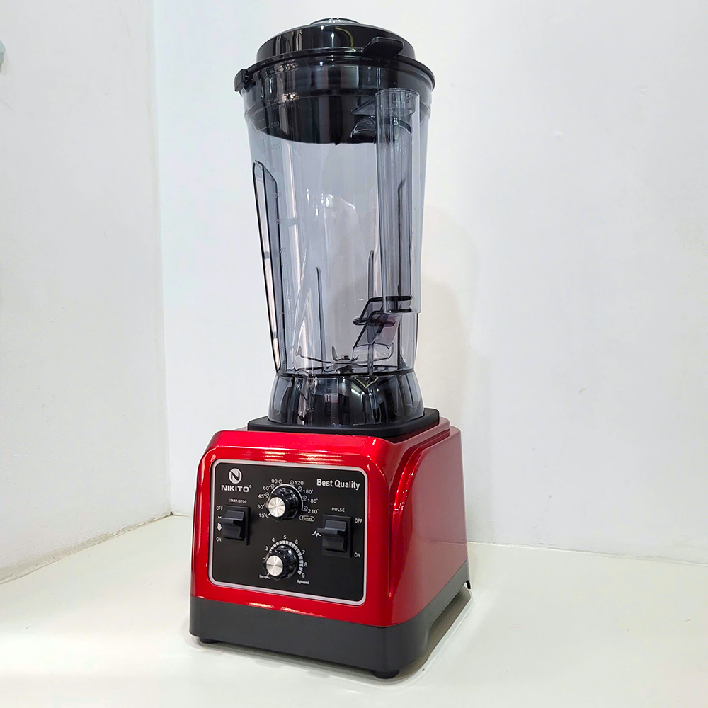 [HẸN GIỜ] Máy Xay Sinh Tố Công Nghiệp NIKITO 5000W BH 24 Tháng Xay Thịt Cá Rau Củ Quả,Sữa Hạt Sinh Tố Ngũ Cốc Đồ Khô xay