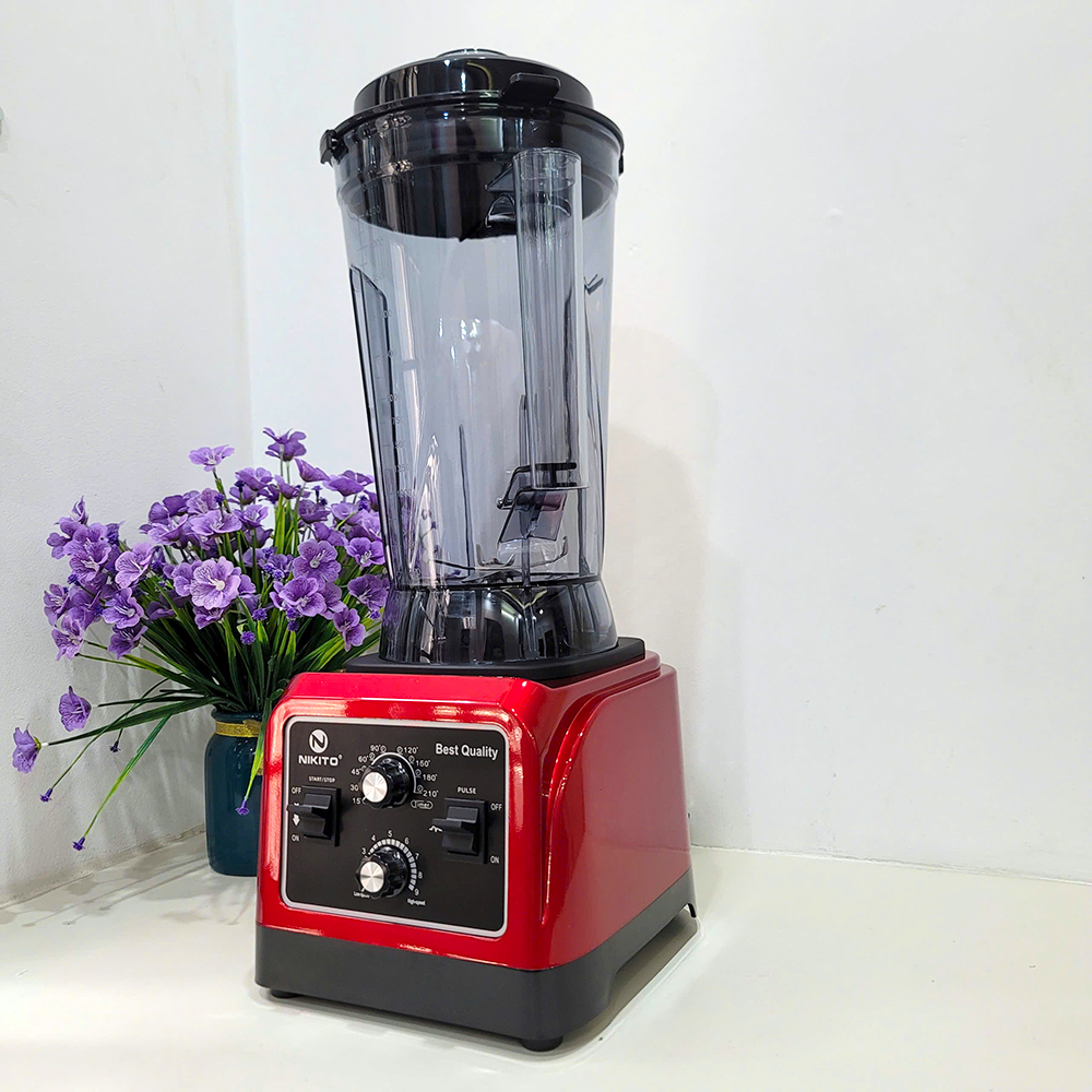 [HẸN GIỜ] Máy Xay Sinh Tố Công Nghiệp NIKITO 5000W BH 24 Tháng Xay Thịt Cá Rau Củ Quả,Sữa Hạt Sinh Tố Ngũ Cốc Đồ Khô xay