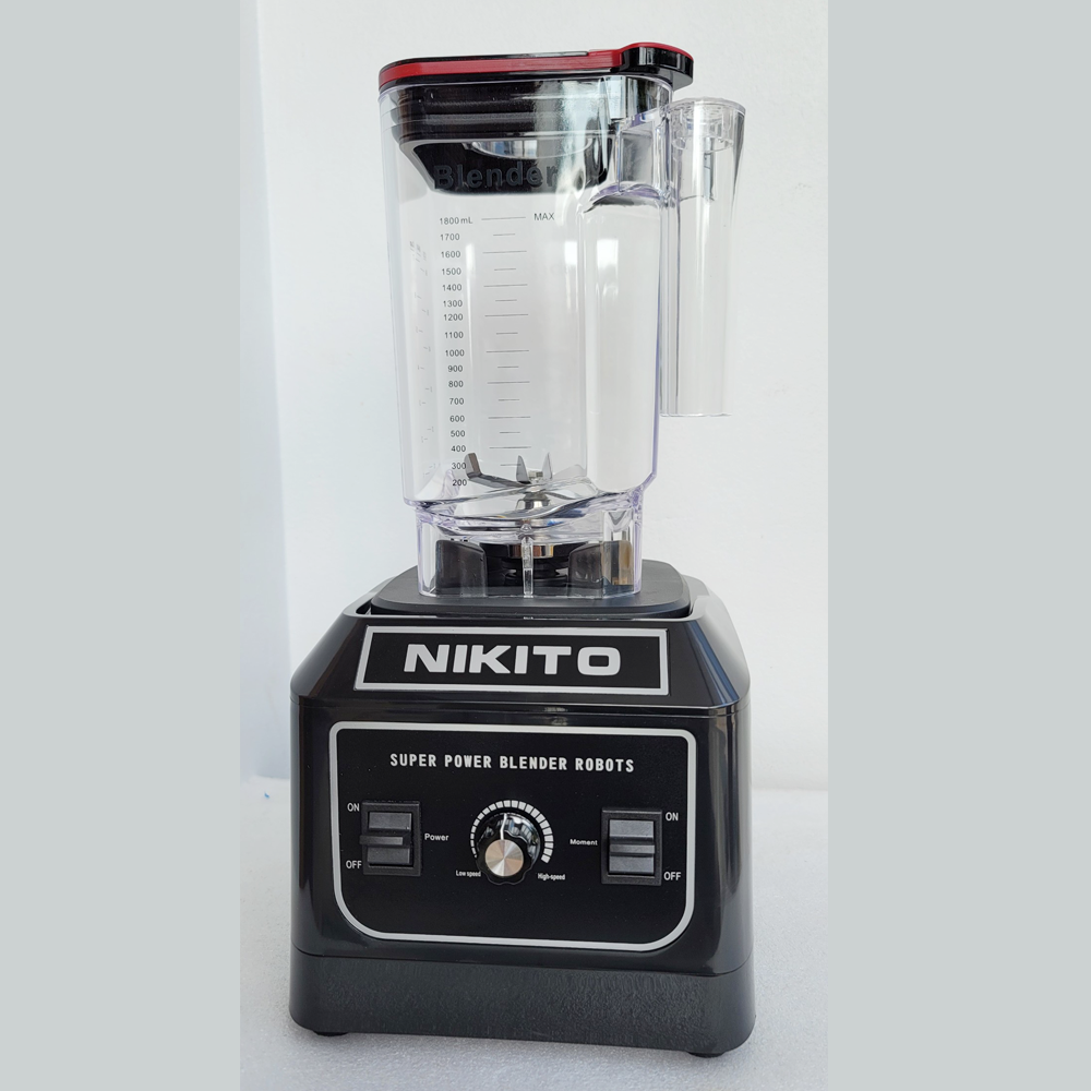 Máy Xay Sinh Tố Công Nghiệp NIKITO 5500W Nhật Bản Cối 2L Xay Rau Má,Tôm,Cua Cá, Nước Sốt,Sinh Tố Đá Xay,Bảo Hành 2 Năm