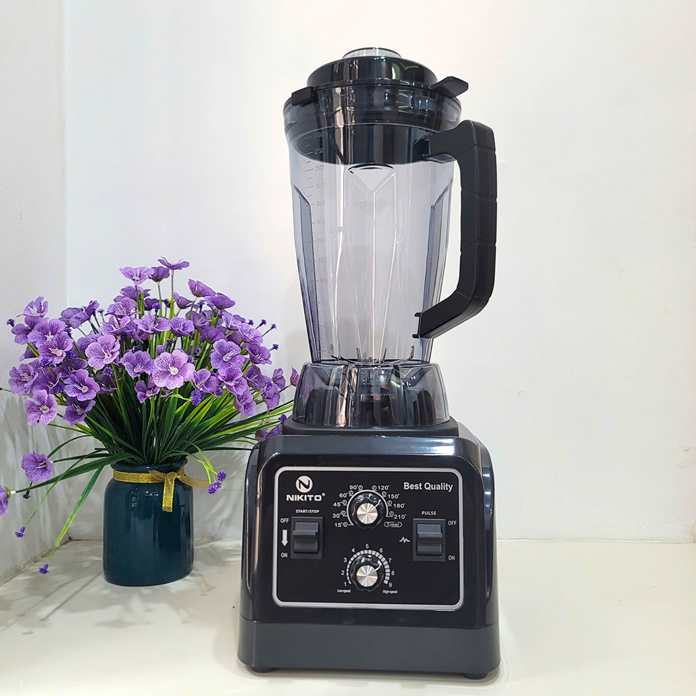 [HẸN GIỜ] Máy Xay Sinh Tố Công Nghiệp NIKITO 5000W BH 24 Tháng Xay Thịt Cá Rau Củ Quả,Sữa Hạt Sinh Tố Ngũ Cốc Đồ Khô xay