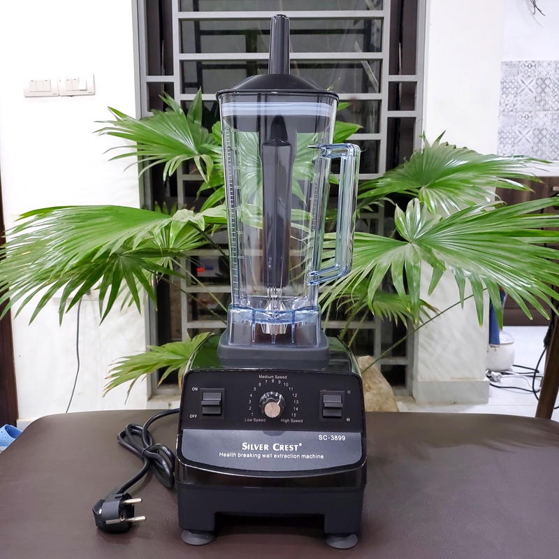 Máy Xay Công Nghiệp SILVER CREST 3800W SC-4099, Máy Xay Sinh Tố Công Nghiệp đa năng: Xay đá, rau má, thịt, cá..