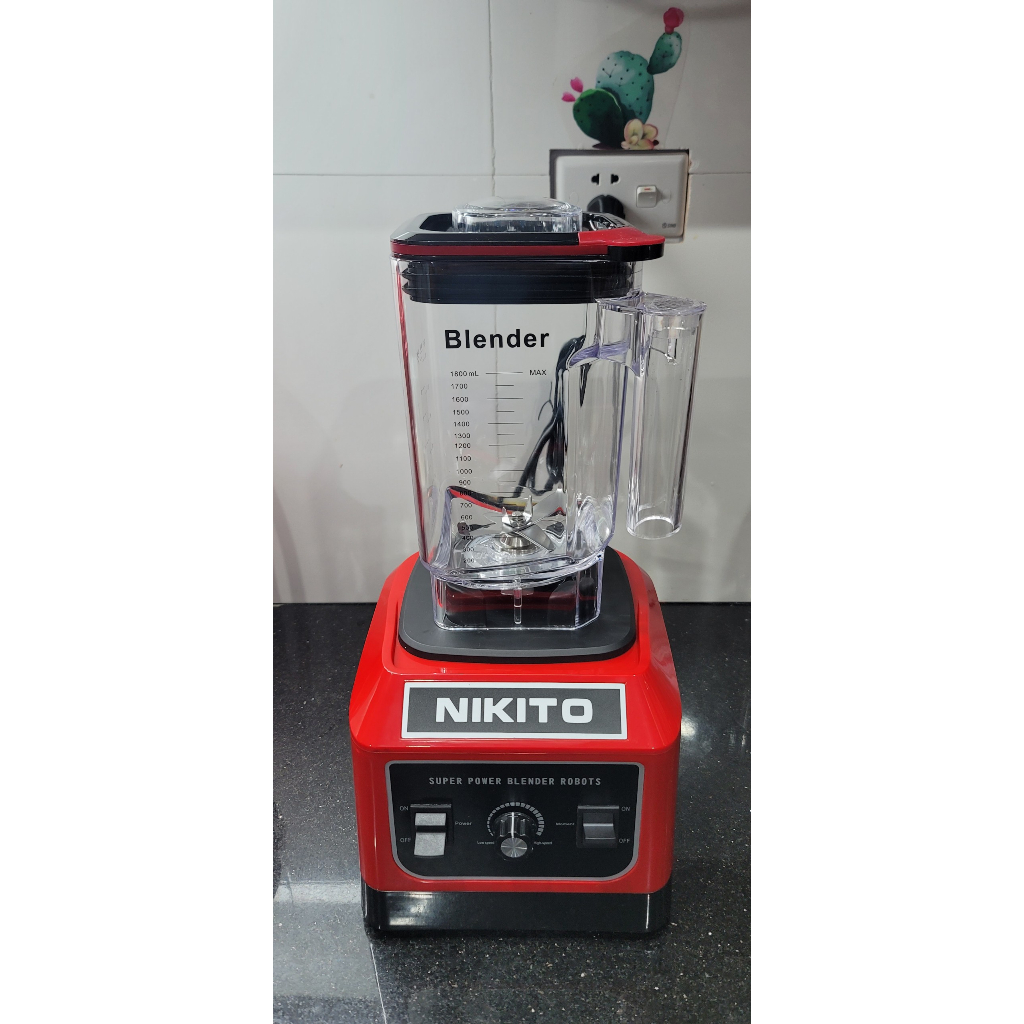 Máy Xay Sinh Tố Công Nghiệp NIKITO 4800W Nhật Bản chuyên dụng nhà hàng, khách sạn, quán coffee, xay đá, rau má,thịt cá..