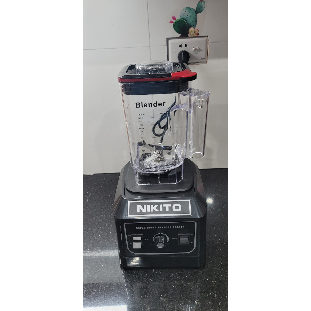 Máy Xay Sinh Tố Công Nghiệp NIKITO 4800W Nhật Bản chuyên dụng nhà hàng, khách sạn, quán coffee, xay đá, rau má,thịt cá..