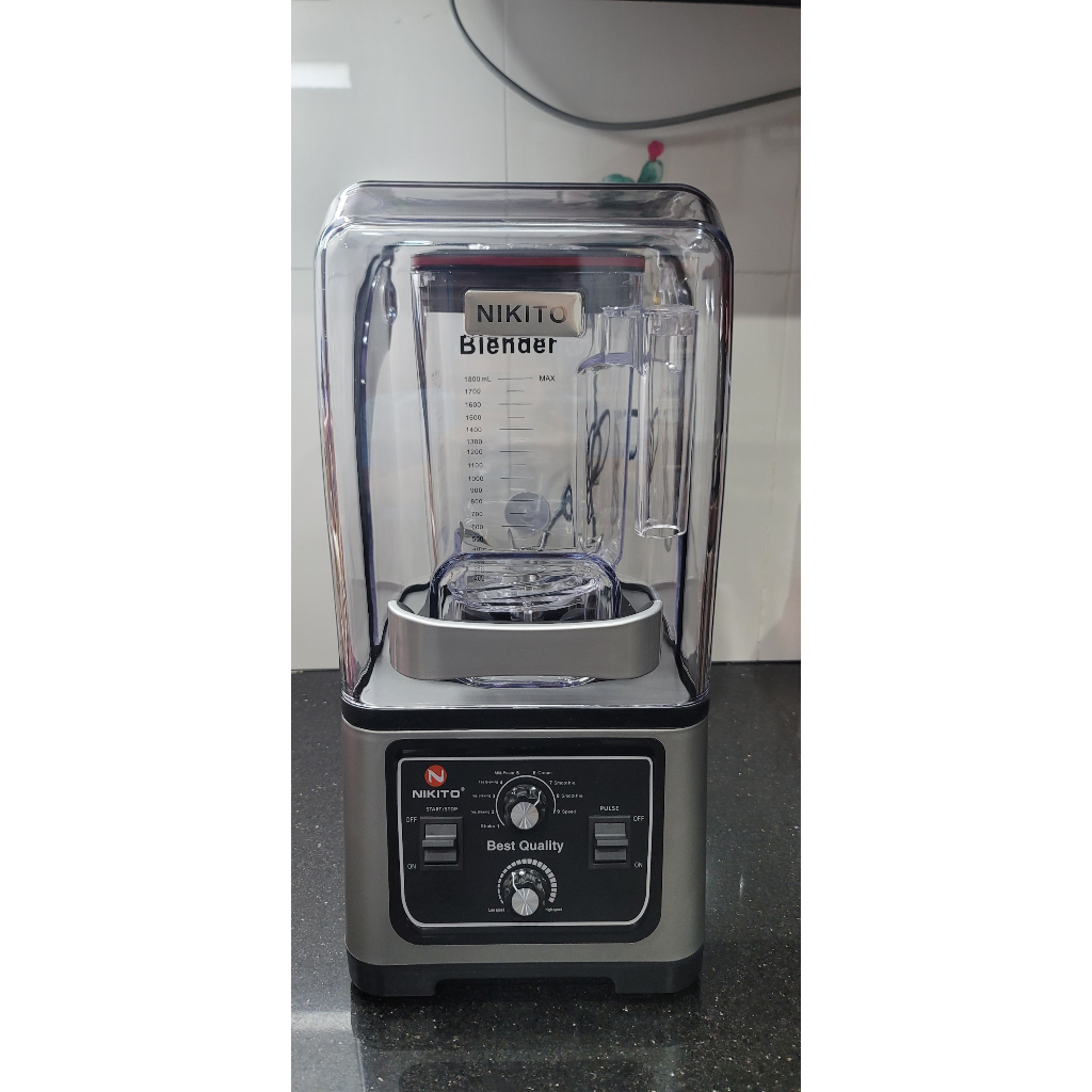 Máy Xay Sinh Tố Công Nghiệp NIKITO 4800W Nhật Bản chuyên dụng nhà hàng, khách sạn, quán coffee, xay đá, rau má,thịt cá..