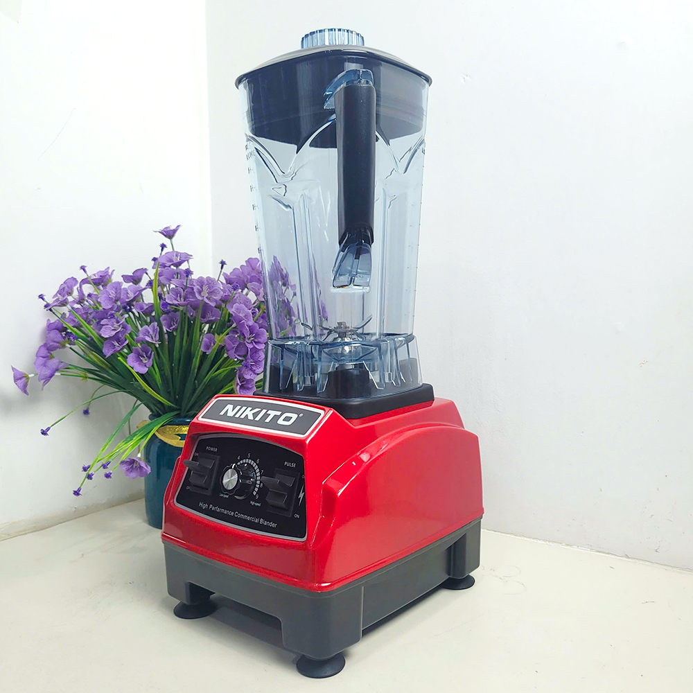 Máy Xay Sinh Tố Công Nghiệp NIKITO 4500W Cối 2.5L Xay Rau Má,Sữa Hạt,Tôm,Cua Cá, Nước Sốt,Sinh Tố Đá Xay, Bảo Hành 2 Năm