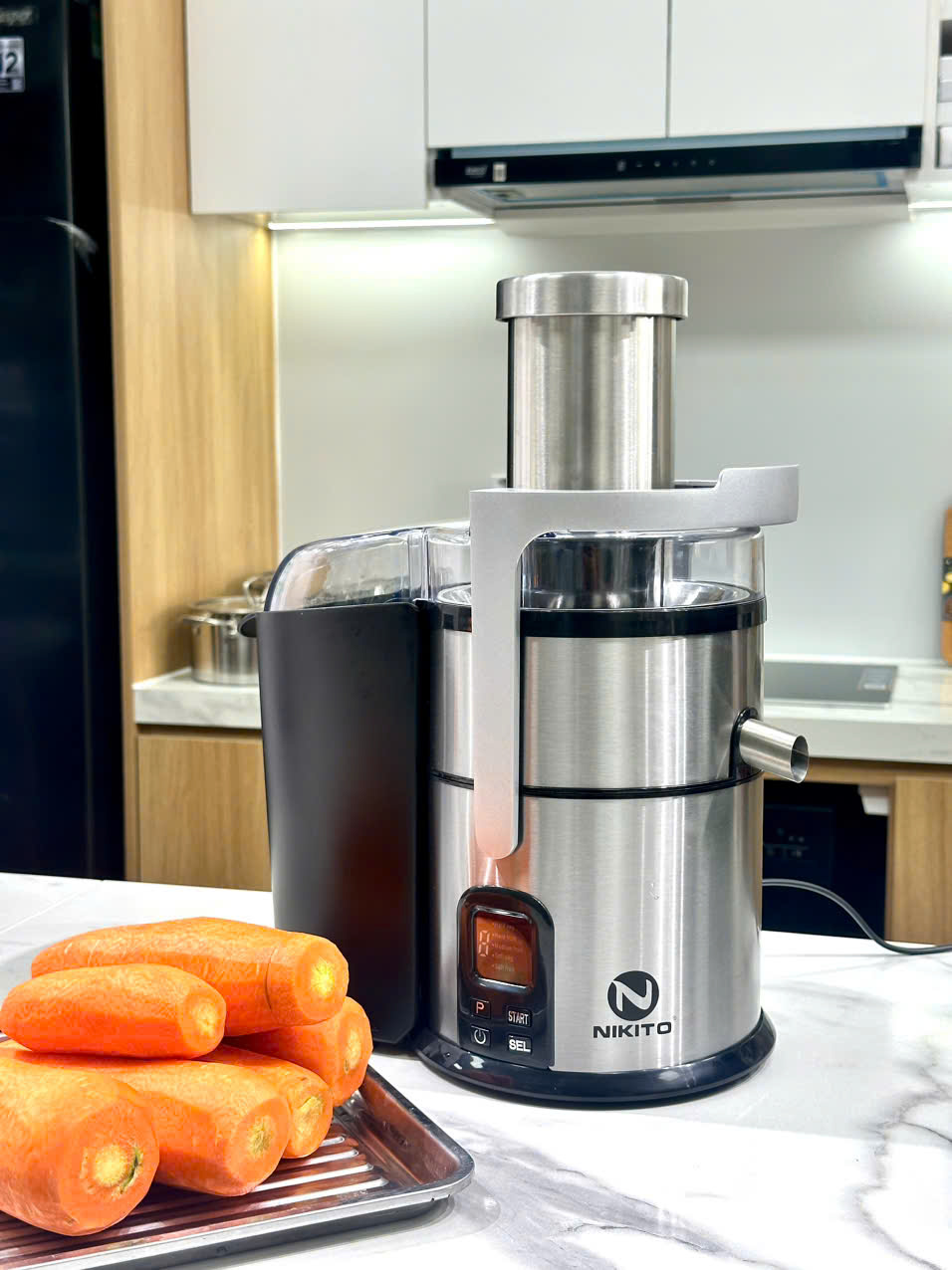 Máy ép nhanh trái cây NIKITO công suất cao 1500W, dung tích 1000ml, bảo hành 24 tháng ép hoa quả, rau củ, siêu khỏe