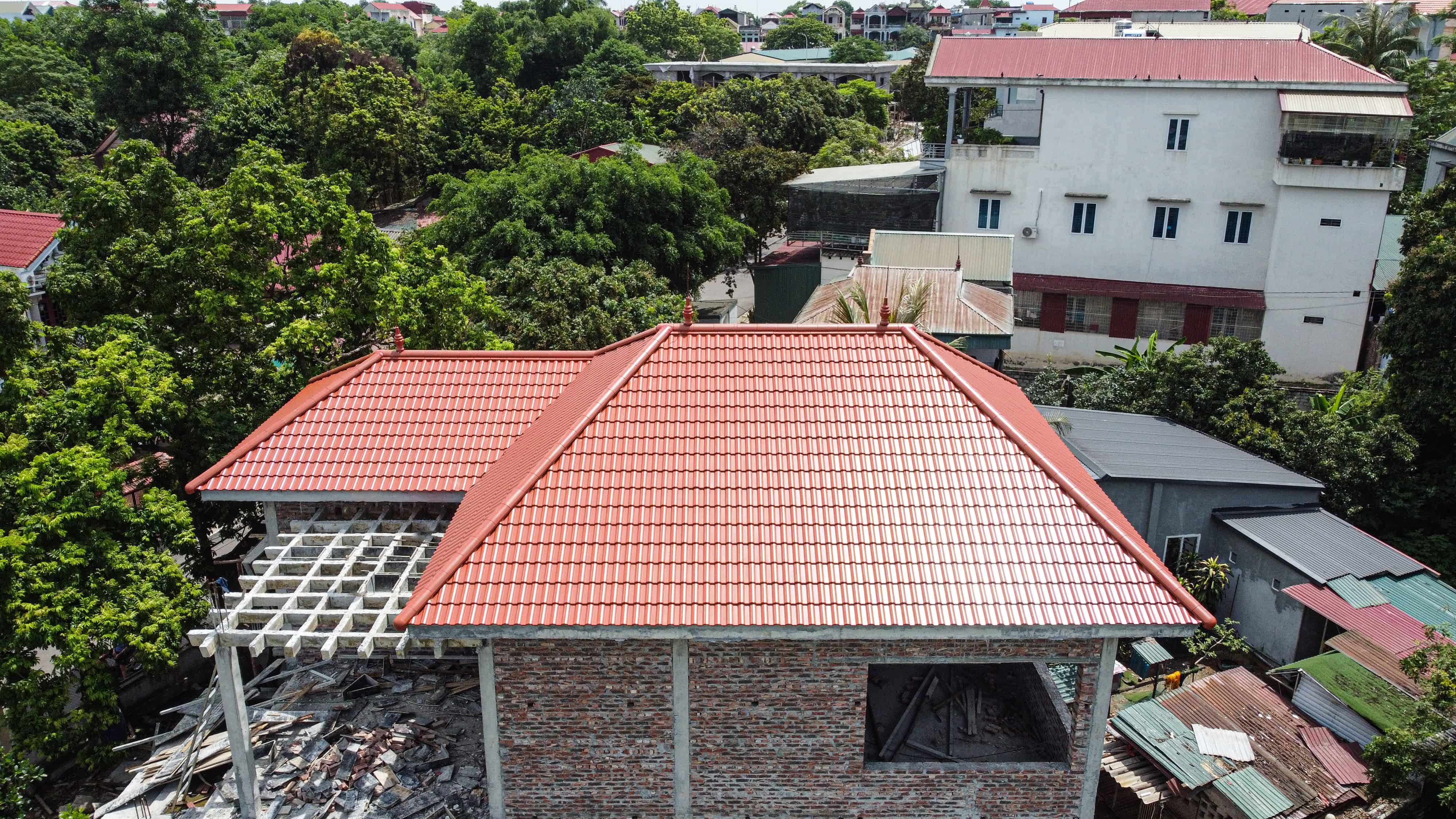 Công trình sử dụng ngói màu Shinko - SH02 Orange