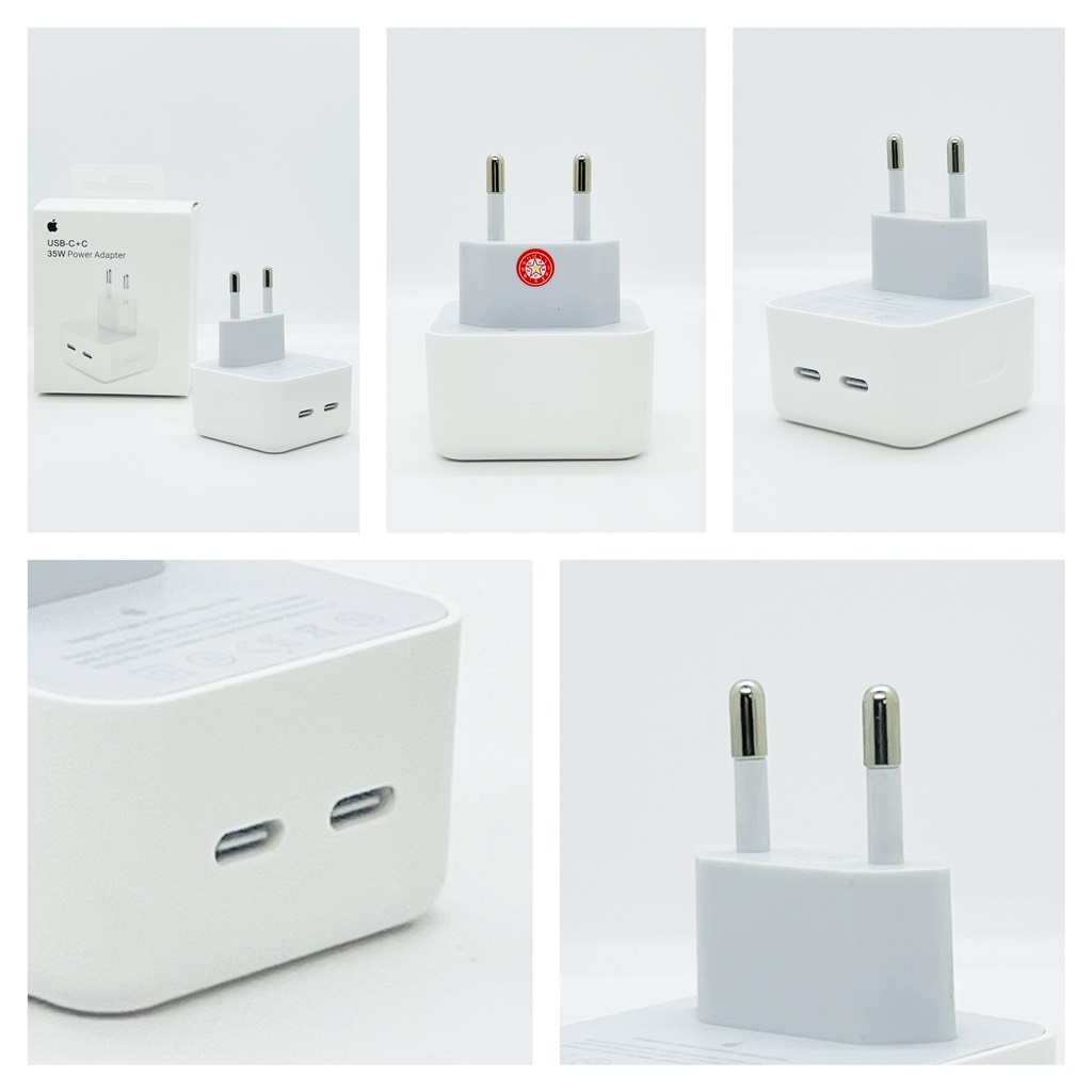 Cóc Sạc USB-C + C 35W Chính Hãng (2C)