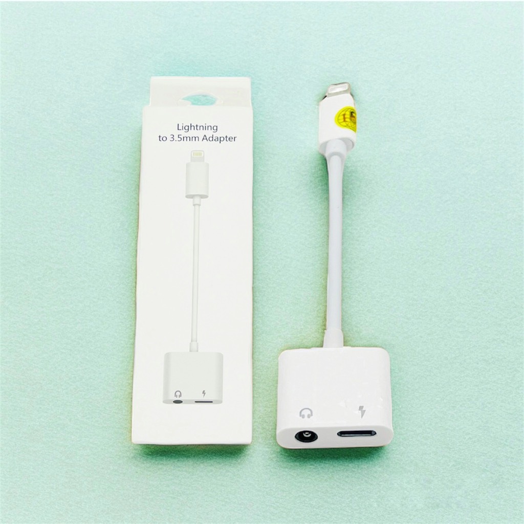 Jack Chuyển Tai Nghe 2 in 1 Cổng Lightning ( Hàng Outside N.Máy )