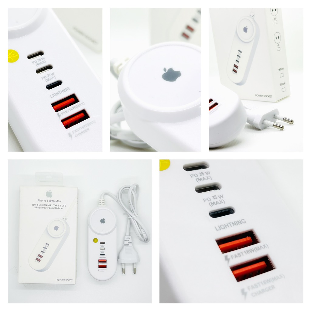 Ổ Cắm Điện TRAVEL ADAPTER 35W(5 Plug Power Socket)