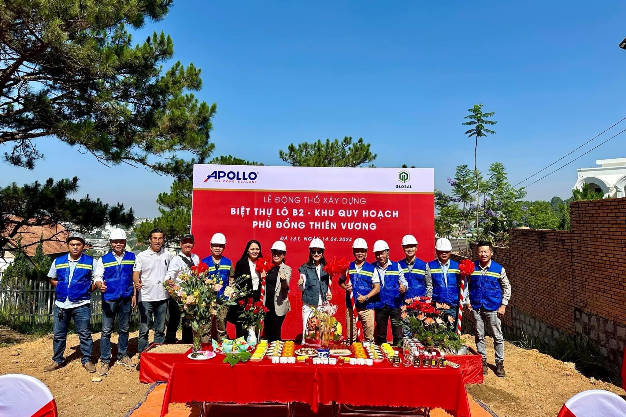 GP.Cons - Lễ động thổ xây dựng Biệt thự Lô 2, Khu quy hoạch phù đổng thiên vương