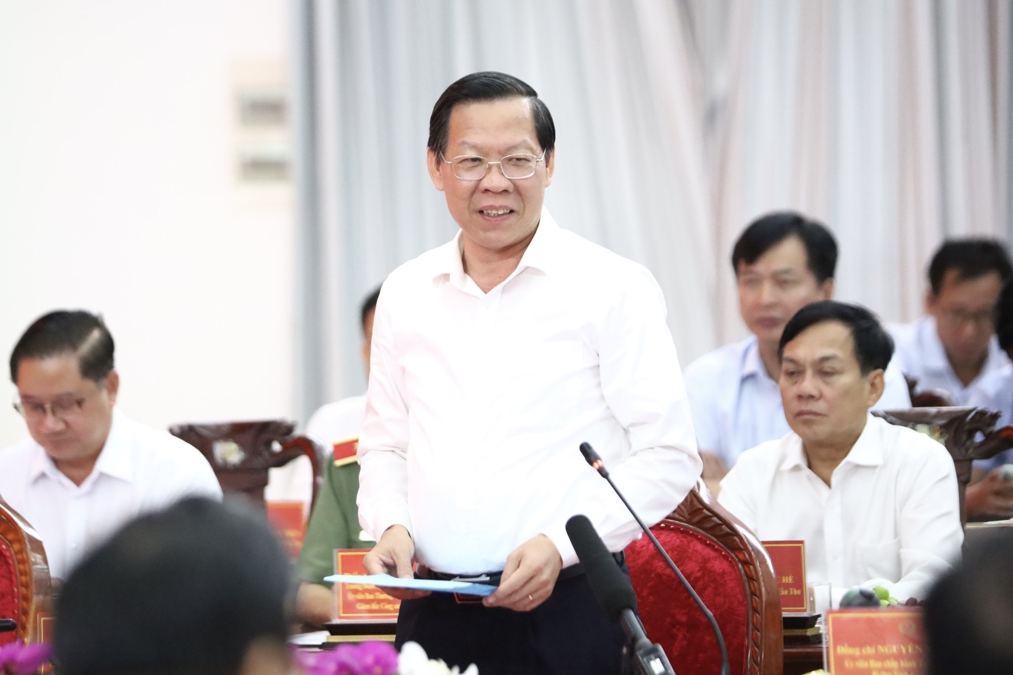 Chủ tịch Phan Văn Mãi báo cáo Thủ tướng dự án đường Vành đai 3
