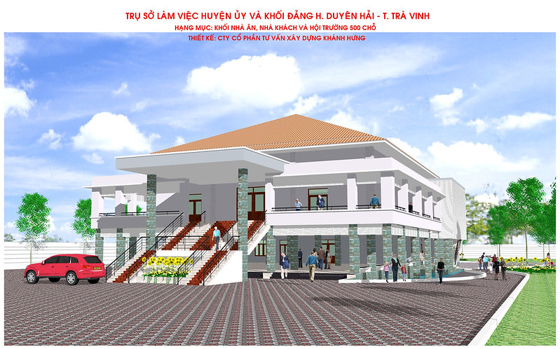 Trụ sở làm việc huyện ủy và khối Đảng H. Duyên Hải - T. Trà Vinh