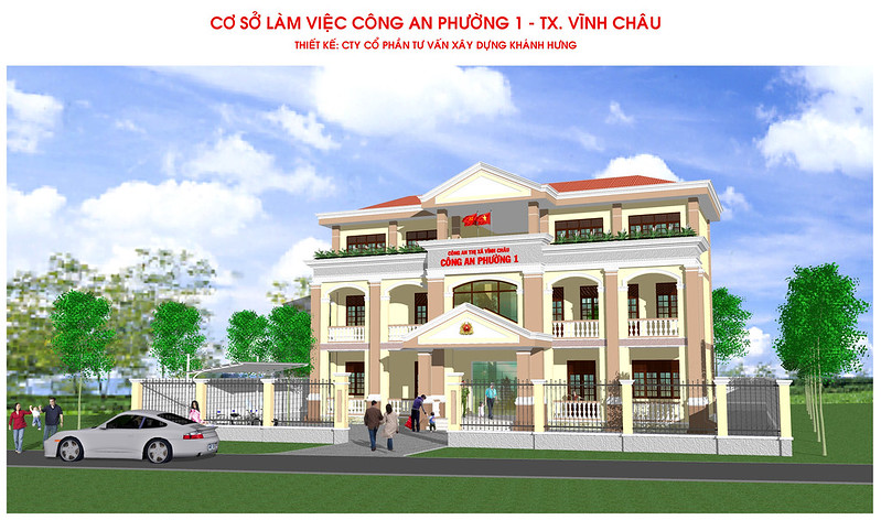 Cơ sở làm việc Công an Phường 1 - TX. Vĩnh Châu