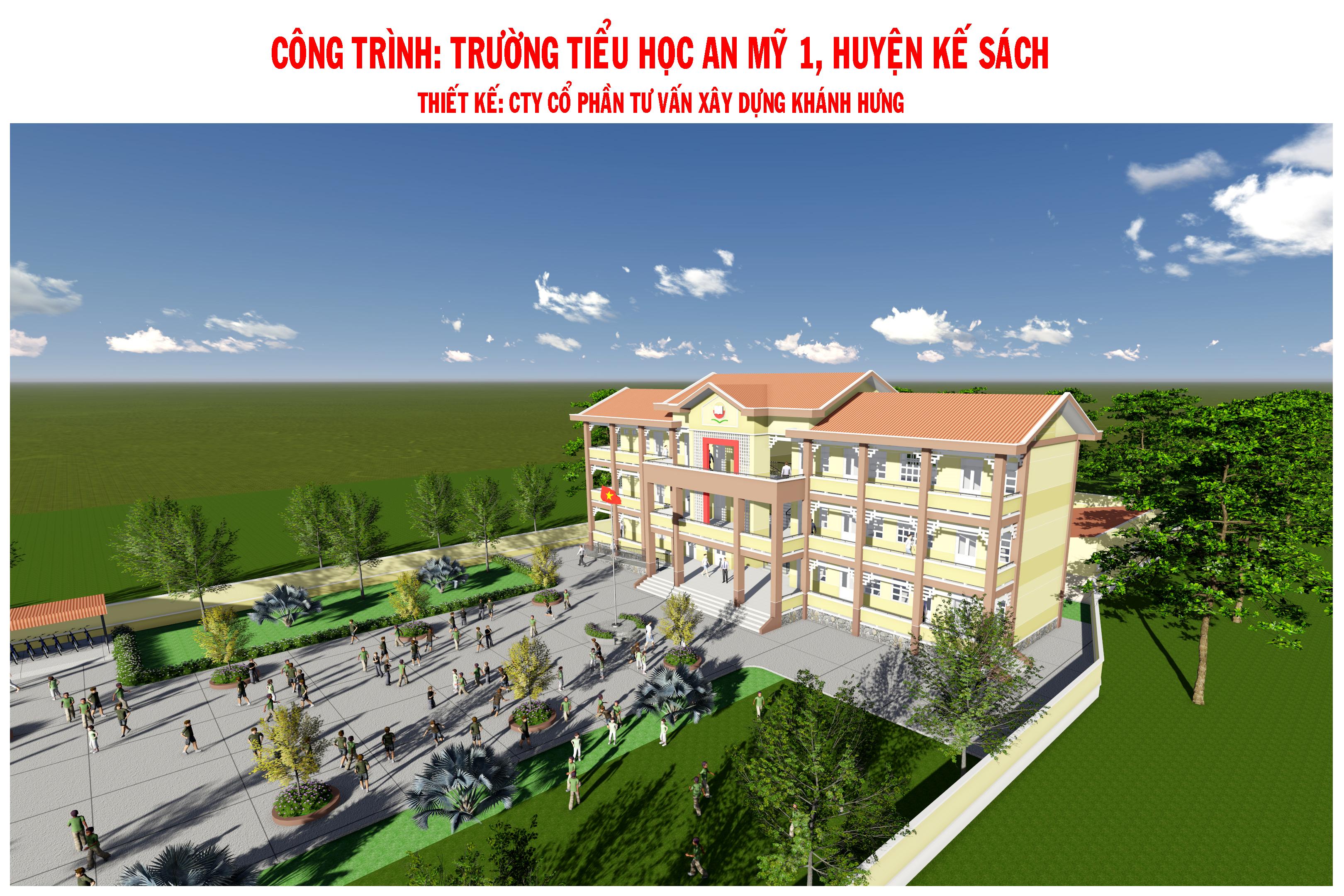Công trình trường tiểu học An Mỹ 1, huyện Kế Sách