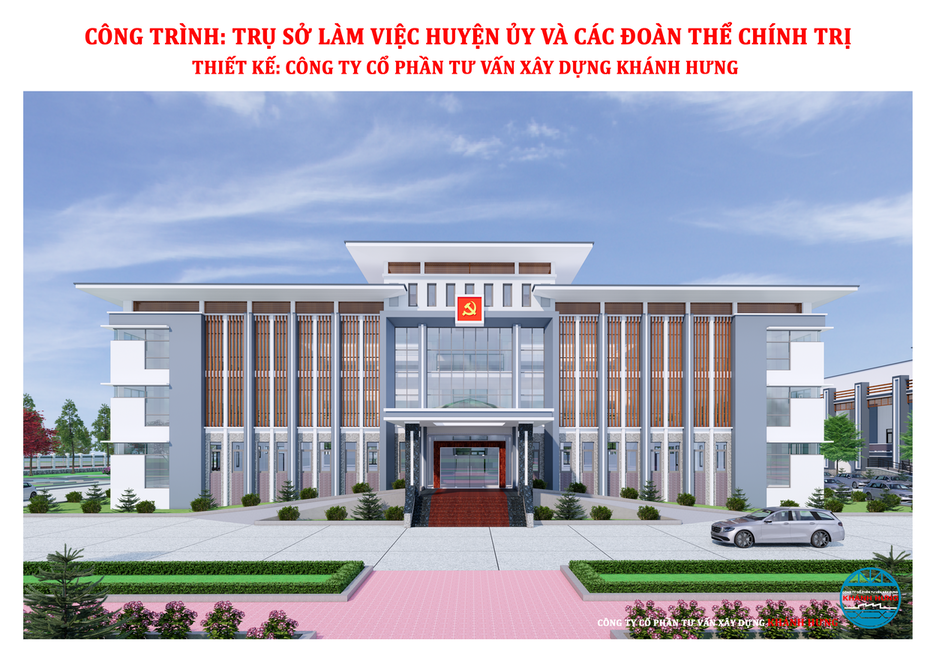 TRỤ SỞ LÀM VIỆC HUYỆN UỶ VÀ CÁC ĐOÀN THỂ CHÍNH TRỊ