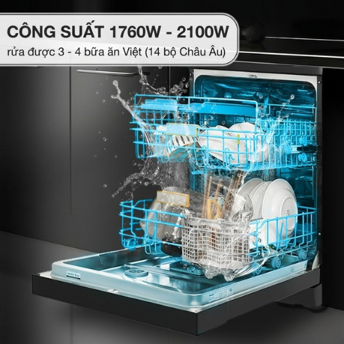 Máy rửa chén độc lập Comfee CDWEF1401HB-W-VN (14 bộ)2