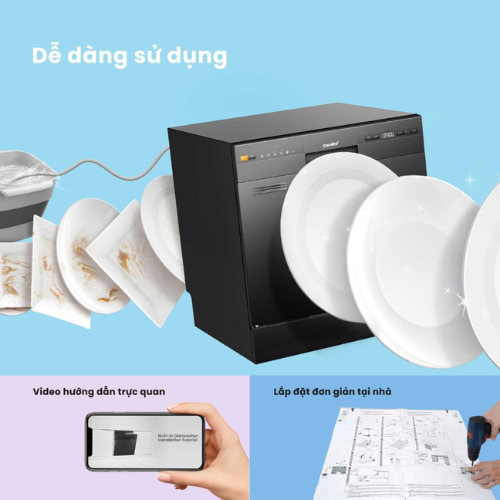 Máy rửa chén độc lập Comfee CDWEF1401HB-W-VN (14 bộ)3