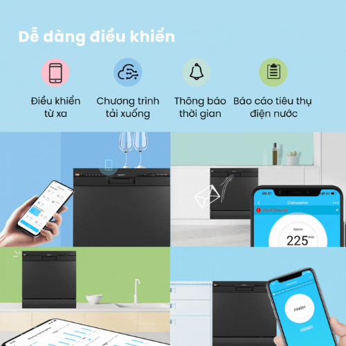Máy rửa chén độc lập Comfee CDW-8F60RB-2