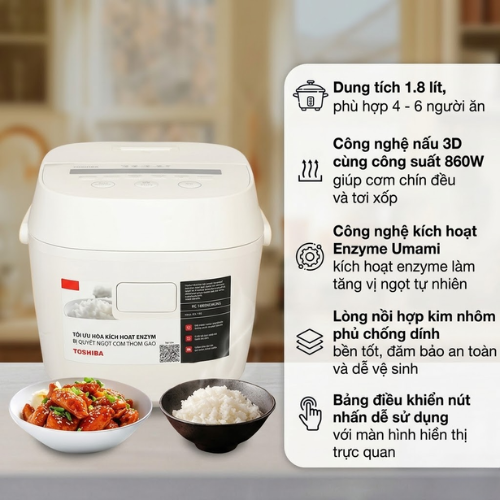 Nồi cơm điện tử Toshiba DR5-1