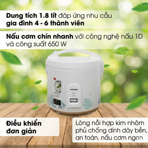 Nồi Cơm Điện Toshiba RC-18JH2PV(B)