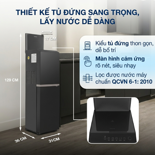Máy Lọc Nước Nóng Lạnh RO Toshiba TWP-W2398SVN(M)4