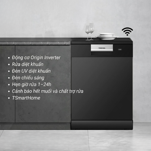 Máy Rửa Chén Độc Lập Toshiba DW-15F8(B)-VN5