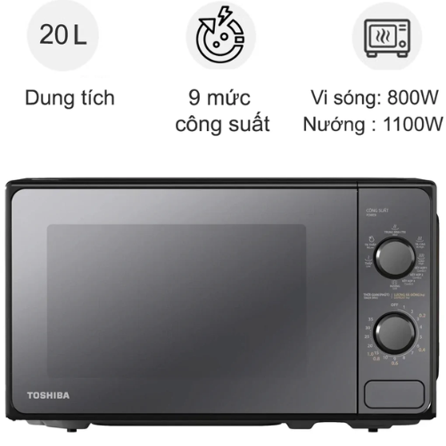 Lò vi sóng có nướng Toshiba MM2-MG20PE(BM)VN4