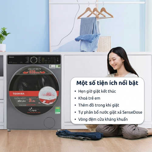 Máy giặt Toshiba Inverter 10.5 kg TW-T25BZU115MWV(MG)5