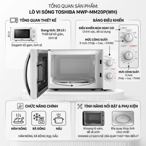 Lò vi sóng Toshiba MWP-MM20P(WH)2