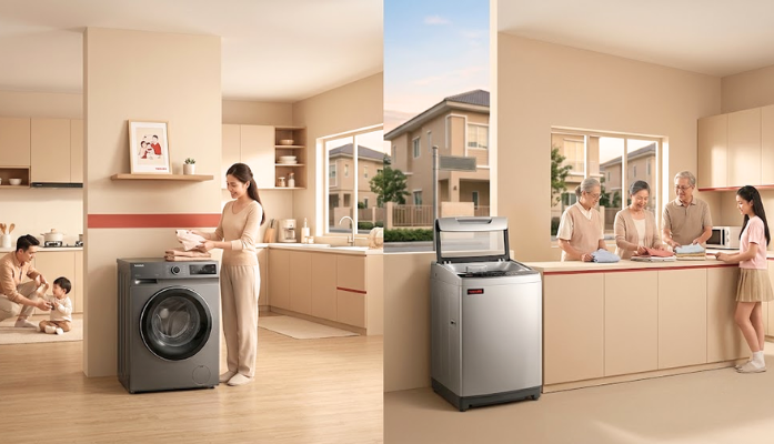 Máy giặt cửa trước hay cửa trên: Loại nào phù hợp với bạn?