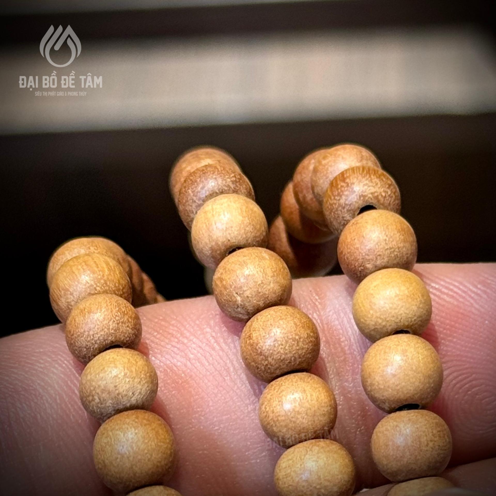 Chuỗi 108 Hạt Gỗ Chiên Đàn Ấn Độ – Hương An Tịnh, Chánh Niệm Từng Ngày