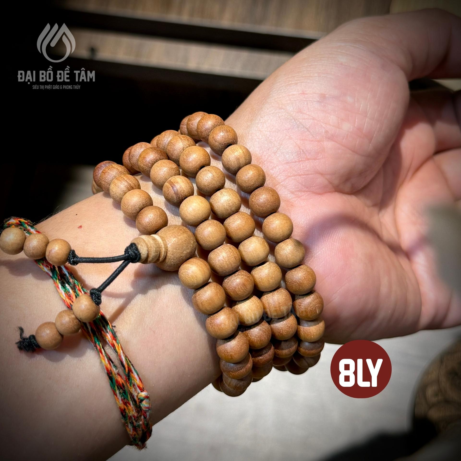 Chuỗi 108 Hạt Gỗ Chiên Đàn Ấn Độ – Hương An Tịnh, Chánh Niệm Từng Ngày