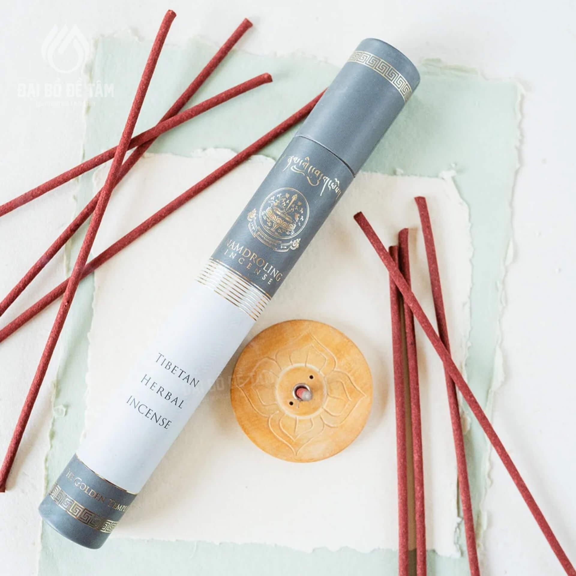 Nhang Thảo Mộc Tây Tạng Namdroling – Hộp 28 Que, Đốt Trên 1 Giờ