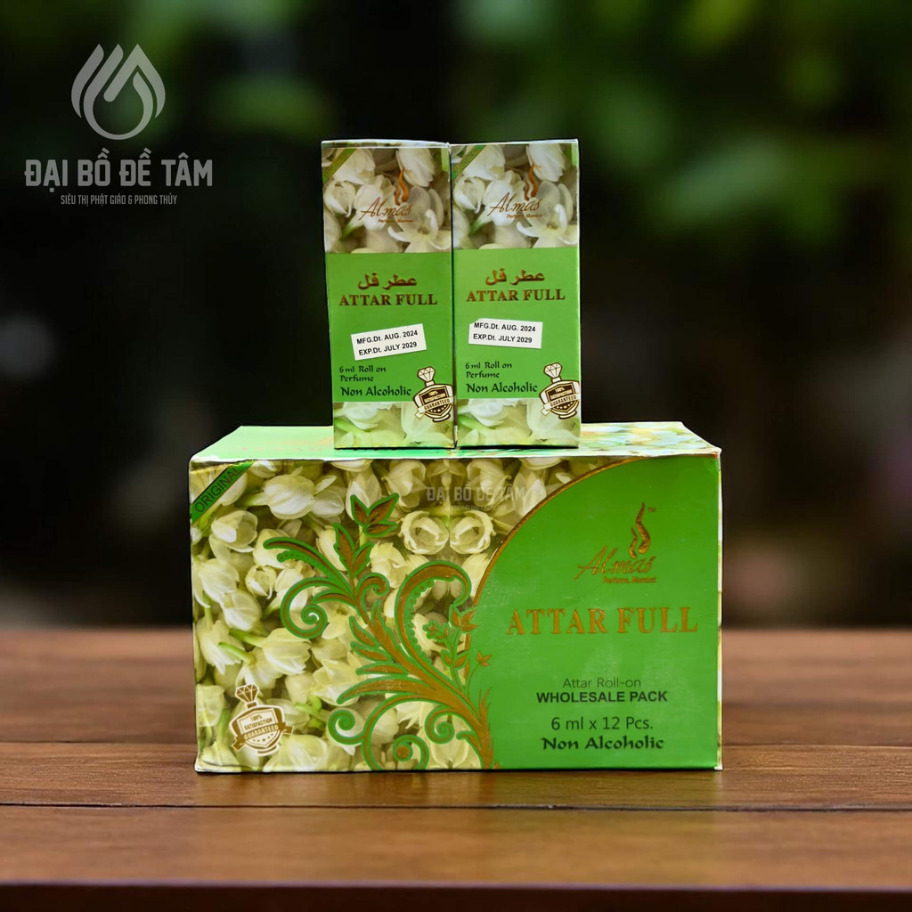 Tinh Dầu Hoa Lài Attar Full ấN Độ 6ml Không Cồn – Chai Lăn Tiện Dụng