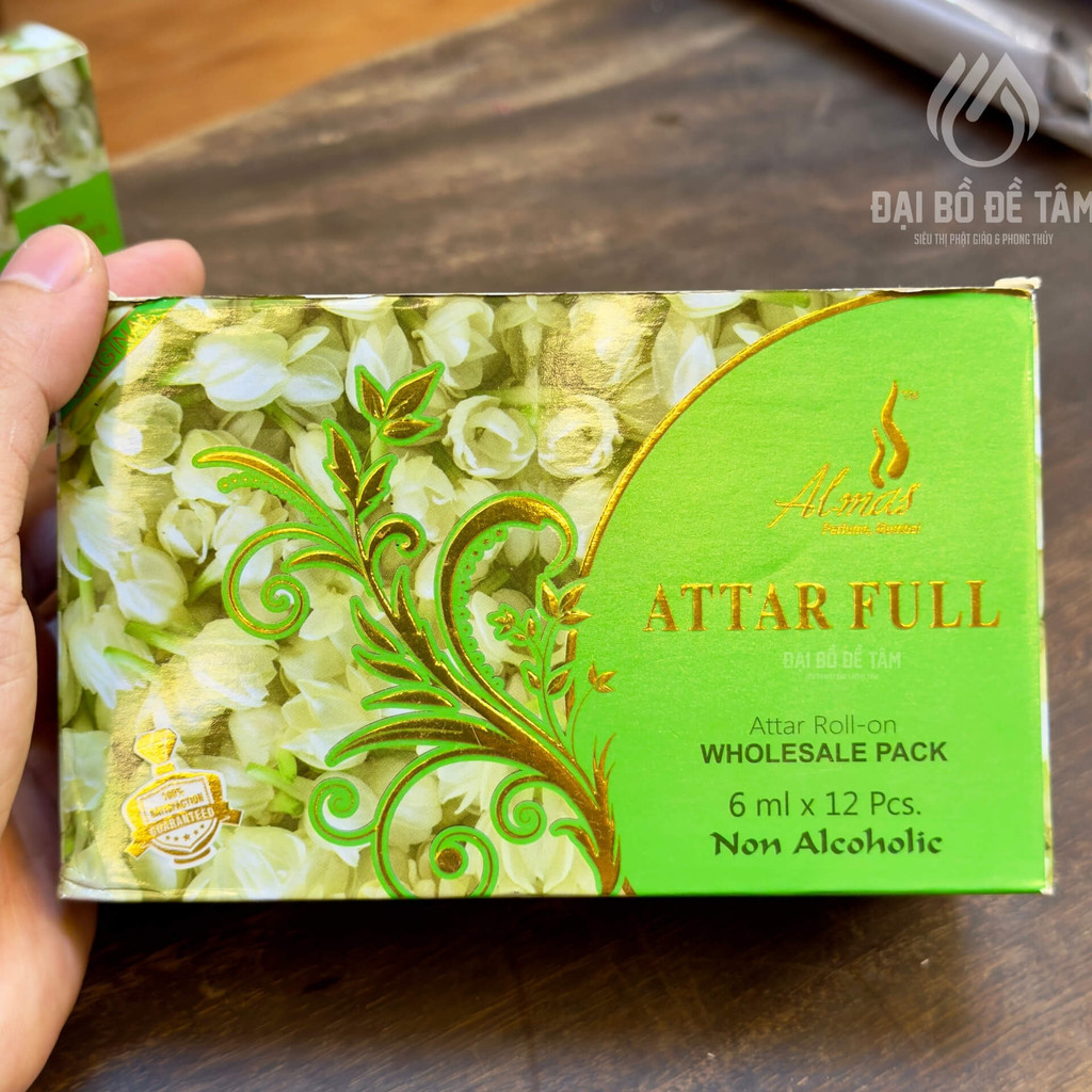Tinh Dầu Hoa Lài Attar Full ấN Độ 6ml Không Cồn – Chai Lăn Tiện Dụng