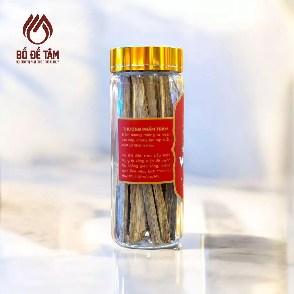 [Hũ 15g] Trầm Hương Miếng Tự Nhiên Khánh Hòa Thanh Tẩy Không Gian