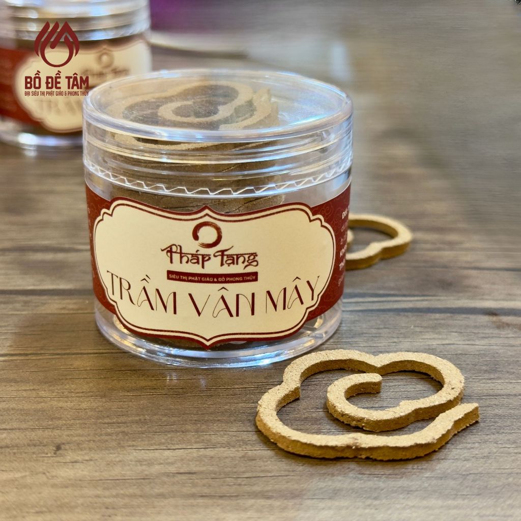Hũ Trầm Hương Vân Mây Quảng Nam Cao Cấp (40g/15 vân mây) | Siêu Thị Bồ Đề Tâm