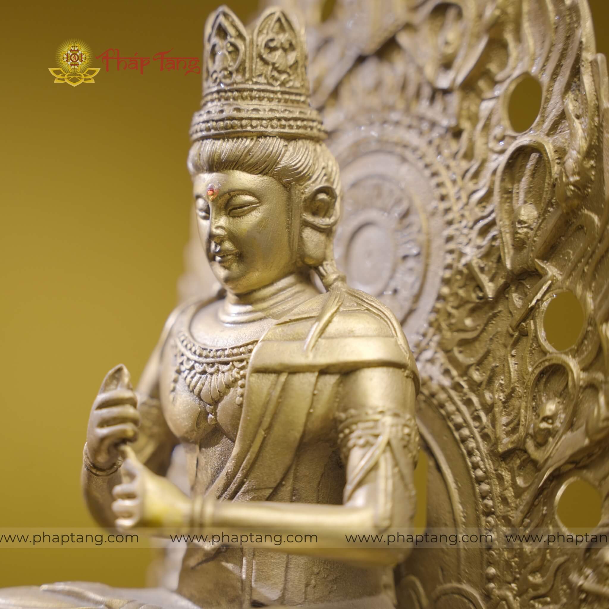 ĐỨC PHẬT TỲ LÔ GIÁ NA ĐỒNG ĐL 40CM